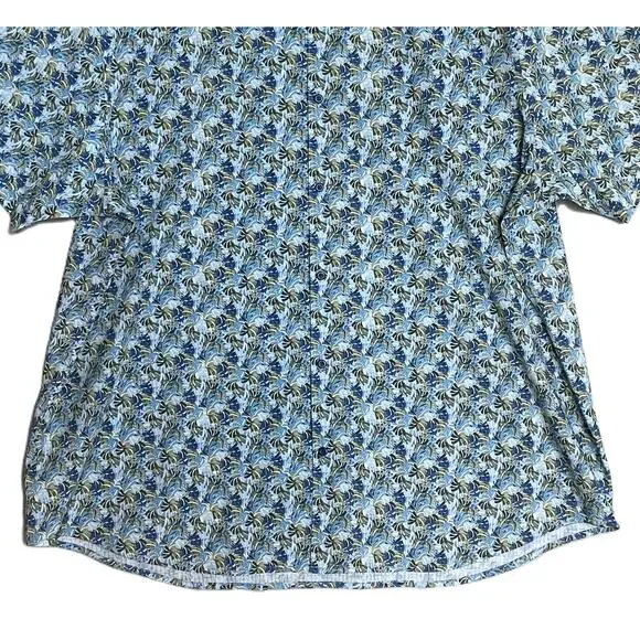 Tommy Bahama Shirt Men's 3XLT Big & Tall Bahama Coast Chico Palms Blue NEW